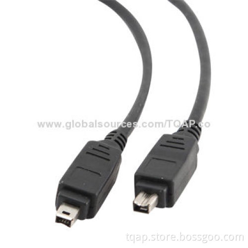 FireWire IEEE 1394 cable, 4P/4P, 10ft length